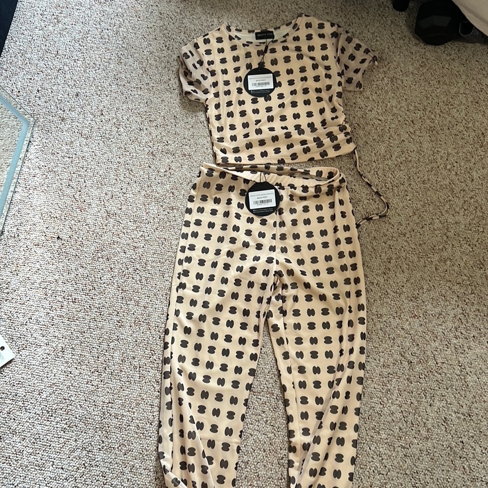 Never worn white fox boutique matching set